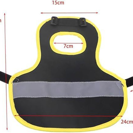 4 Pcs Fluorescent Green High Visibility Chicken & Duck Safety Vest - Reflective Poultry Jacket