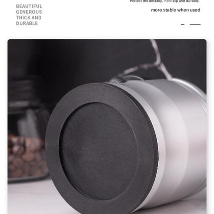 Dark Grey Diamond Professional Aluminum Espresso Tamping Station - Adjustable Portafilter Holder Stand