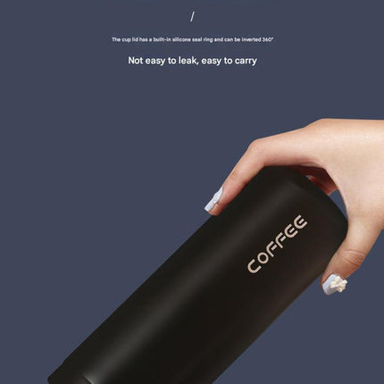 Blue Gradient Color Sleek Insulated Stainless Steel Coffee Tumbler Set (400ml & 500ml) - One-Touch Lid Travel Mugs