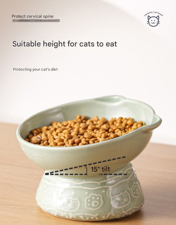 White Vintage Slow Feeder Ceramic Pet Bowl – product detail