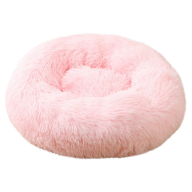 Pink 50cm Cozy Round Pet Bed