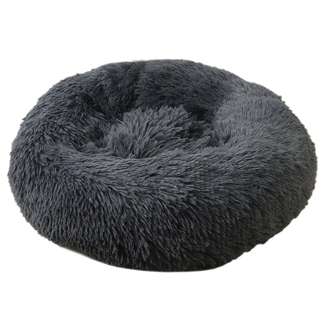 Dark Grey 50cm Cozy Round Pet Bed