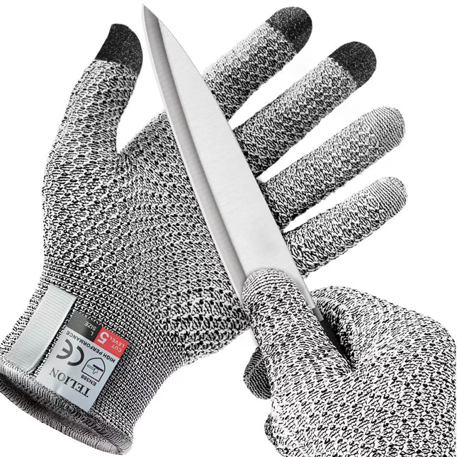Grey 3-Pack Cut Resistant Gloves (Level 5 V888-ELOSUNG24486