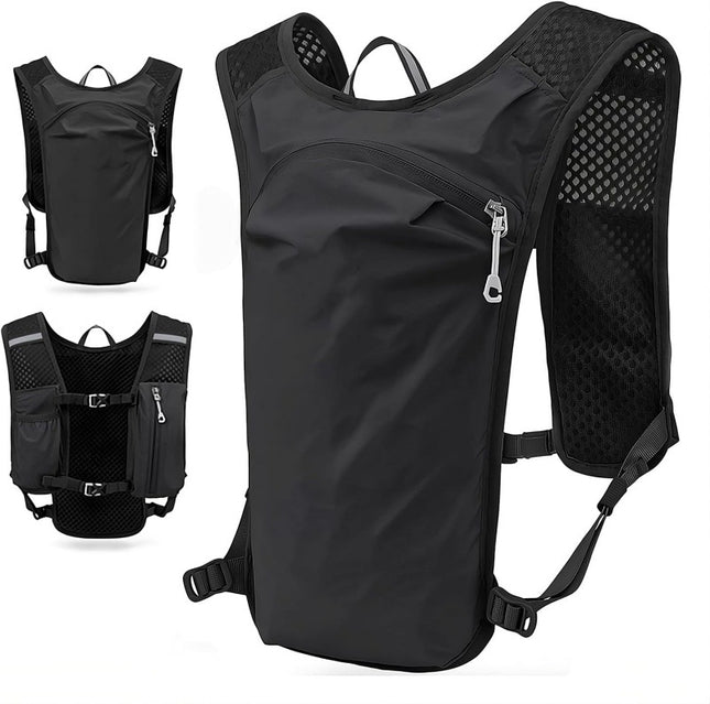 Black Cycling Running Hiking Backpack