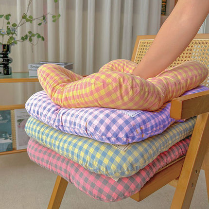 S Yellow-purple All-Season Pet Bed - Soft Washable Dog & Cat Mat with Comfortable Cushion - Warm Winter Padding for Small to Large Pets