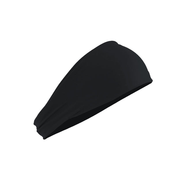 Black 5-Pack Wide Sports Headbands for Women