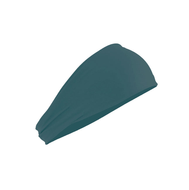 Dark Green 5-Pack Wide Sports Headbands for Women