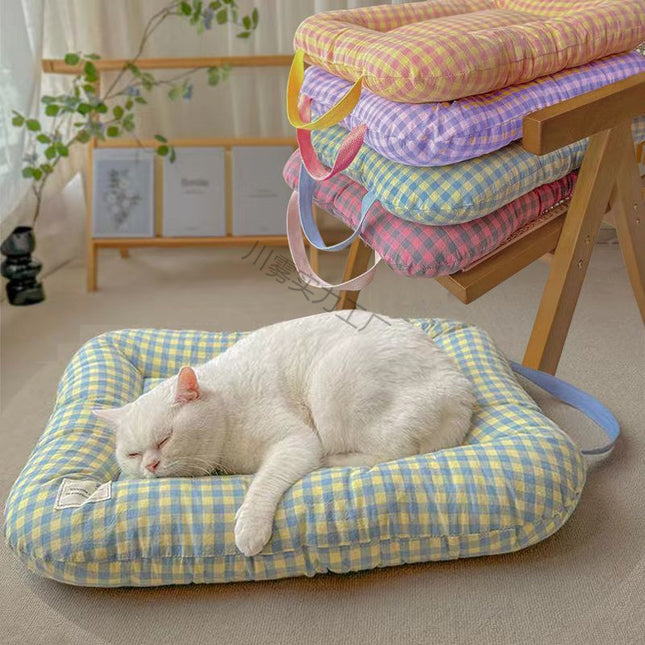 M Yellow-blue All-Season Pet Bed – product detail