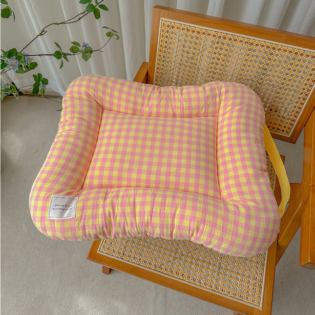 L Orange All-Season Pet Bed