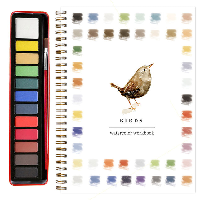 Bird 2-Pack Watercolor Painting Set