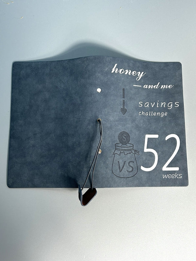 Green 52-week couple's savings challenge binder – product detail