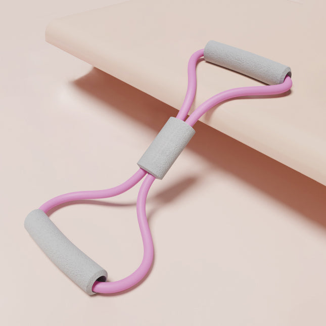 2PCS Purple 20 Pounds Back Stretching Resistance Band