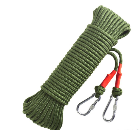 Green With Wire Core Heavy Duty Adjustable Clothesline Set (4 Pack)