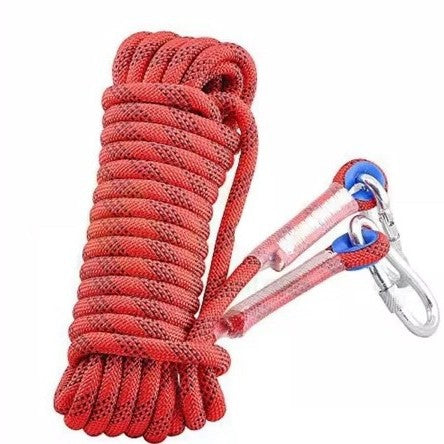 Red Polyester (for home use) Without Wire Core Heavy Duty Adjustable Clothesline Set (2 V888-ELOSUNG24656
