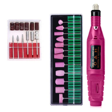 Regular Set With Ceramic Grinding Needle Portable Electric Nail Drill Kit - USB Manicure Pedicure Polishing & Shaping Tool Set