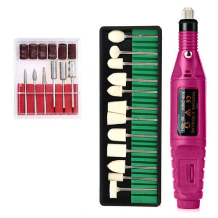 Regular Set With Wool Grinding Needle Portable Electric Nail Drill Kit - USB Manicure Pedicure Polishing & Shaping Tool Set