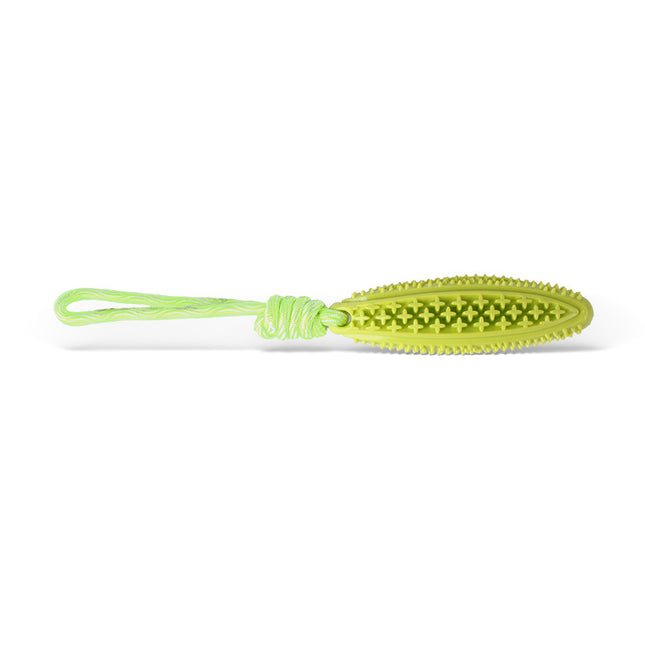 Green Star Long Olive Durable Cotton Rope Dog Toy Set (2-Pack) - Chew