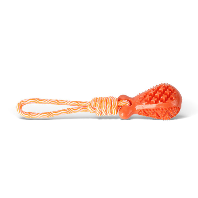 Orange Single Drop of Water Durable Cotton Rope Dog Toy Set (3-Pack)