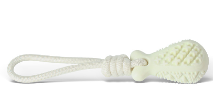 White Single Drop of Water Durable Cotton Rope Dog Toy Set (3-Pack)
