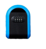 Blue 3PCS Wall Mount Plastic Combination Key Lock Box