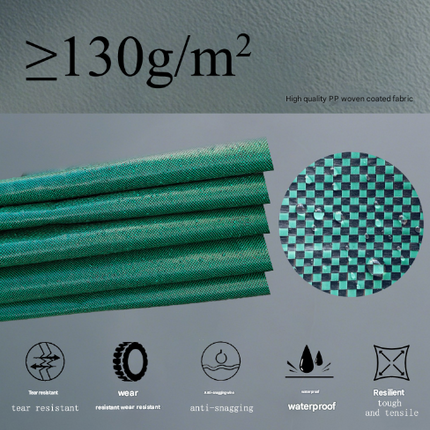 400L(Calibre80*80cm) Heavy Duty Collapsible Garden Waste Bags (Set of 2) - Large Reusable Yard Leaf Bin