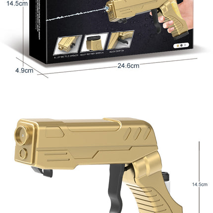 Gold Alloy Edition Champagne Gun Party Champagne Gun Sprayer - Novelty Beer Bottle Ejector & Stopper