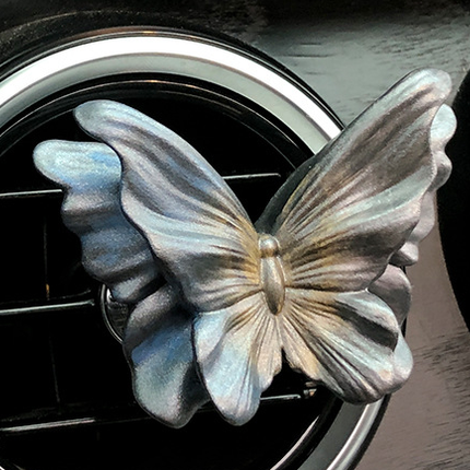 Quicksand Gold Butterfly Set of 3 Butterfly Car Air Vent Clips - Decorative Scent Diffuser Ornaments