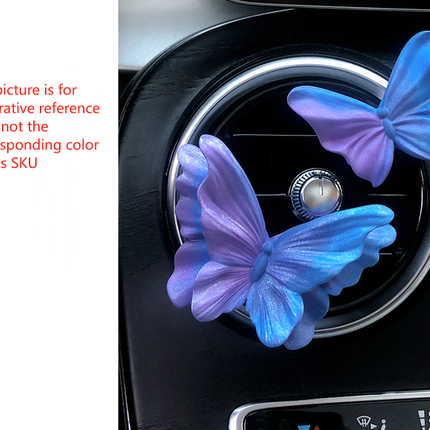 Dreamy Pink Butterfly Set of 3 Butterfly Car Air Vent Clips - Decorative Scent Diffuser Ornaments