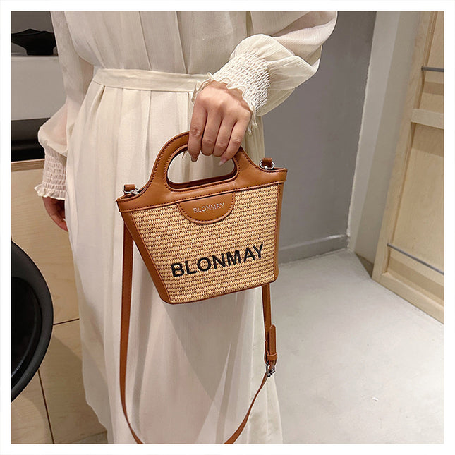 Small and lightweight brown BLONMAY bucket bag perfect for everyday use – product detail