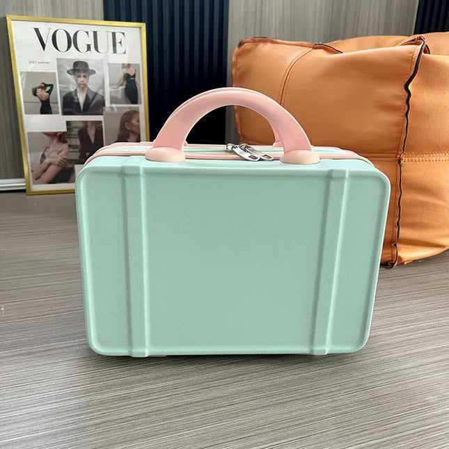 Personalized stylish and lightweight blue and pink mini suitcase for short trips V888-ELOSUNG25053