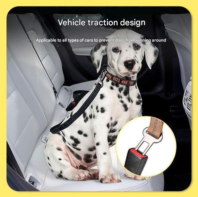 Orange Shock Absorbing Dog Leash with Reflective Stitching – product detail