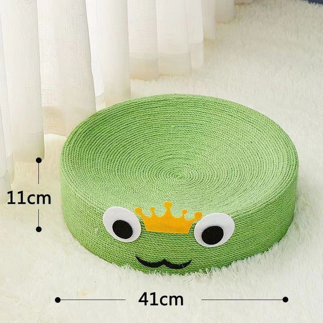 Cute Green All Sisal Frog Cat Scratching Post and Lounger