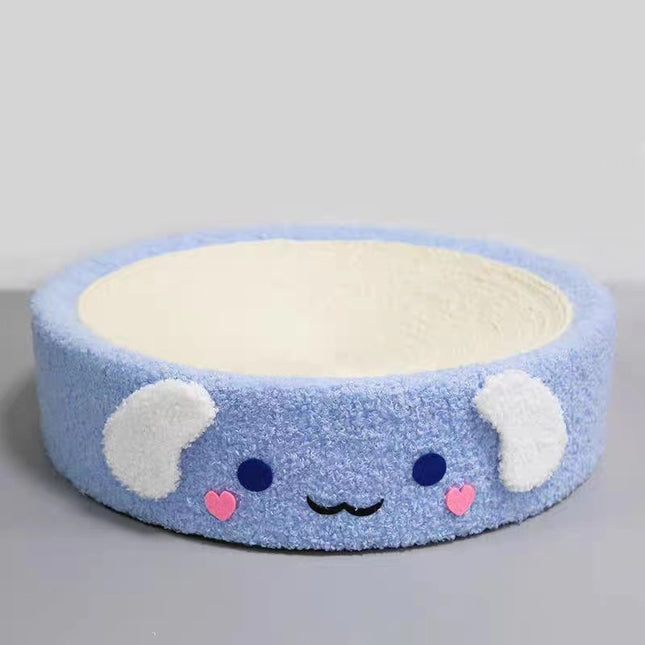 Adorable Blue Cinnamon Dog Scratching Post and Lounger