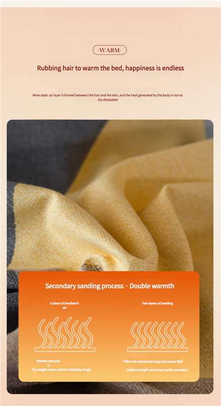 Comfortable cotton pillowcase, double-sided warm design, breathable and skin-friendly - red and gray