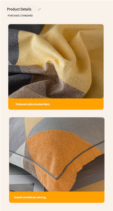 Comfortable cotton pillowcase, double-sided warm design, breathable and skin-friendly - red and gray