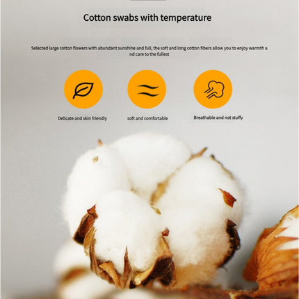 Comfortable cotton pillowcase, double-sided warm design, breathable and skin-friendly - yellow