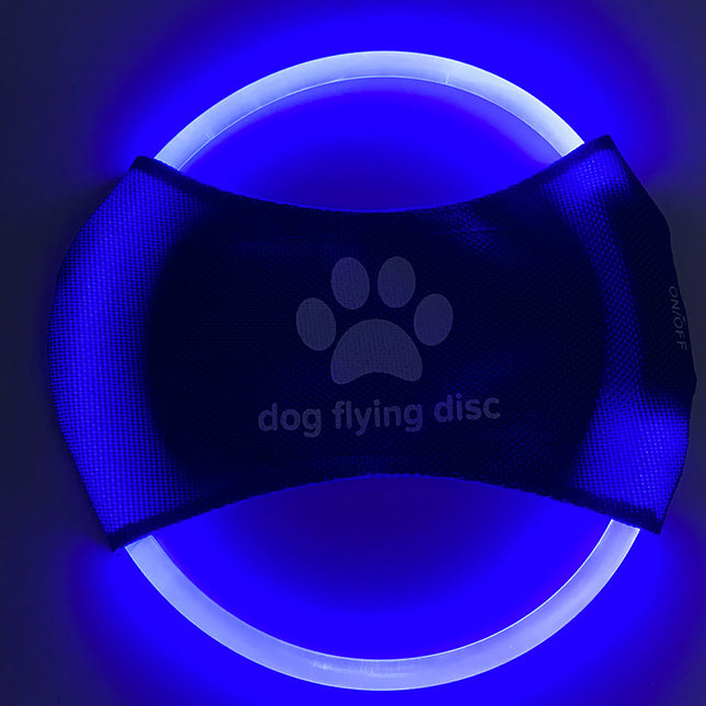 Blue LED Rechargeable Dog Flying Disc