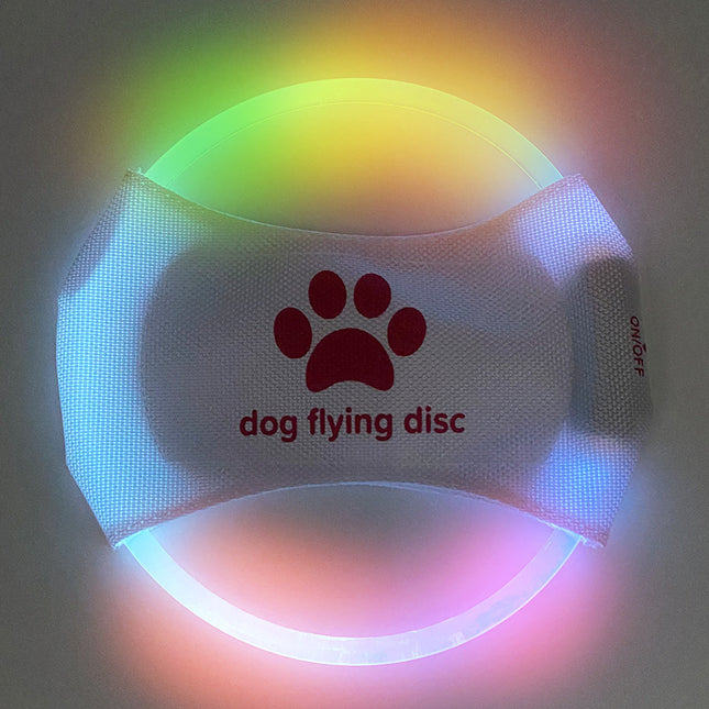 Colorful Light LED Rechargeable Dog Flying Disc