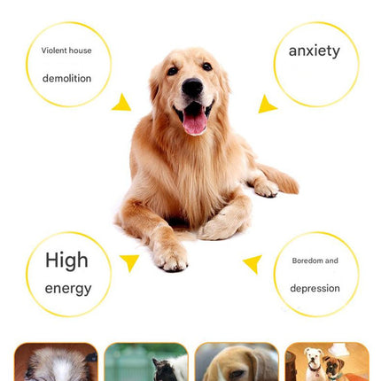 Rubber Snuffle Ball for Pets,Interactive Hollow Treat-Hiding Toy for Dogs and Cats(Yellow)