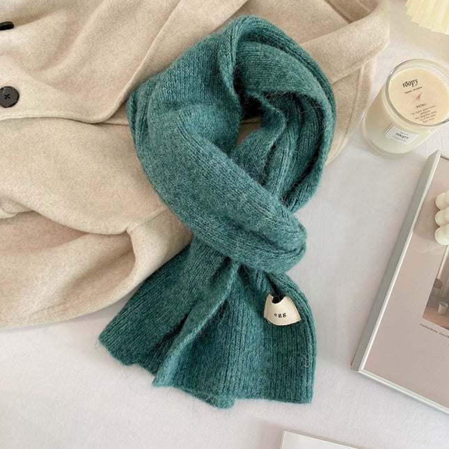 Green Cozy Knit Scarf