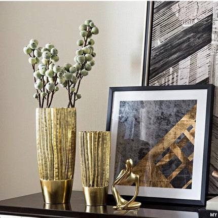Nordic Abstract Resin Figurine - Modern Minimalist Home Decor Sculpture(Gold)