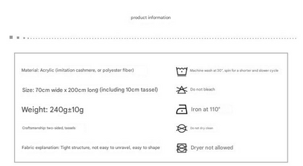 2pc Luxe Soft Imitation Cashmere Scarf – product features