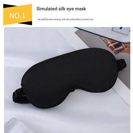 Luxury Satin Sleep Mask Gift Set,4-Piece with Pillowcase and Hair Accessories(Purple)
