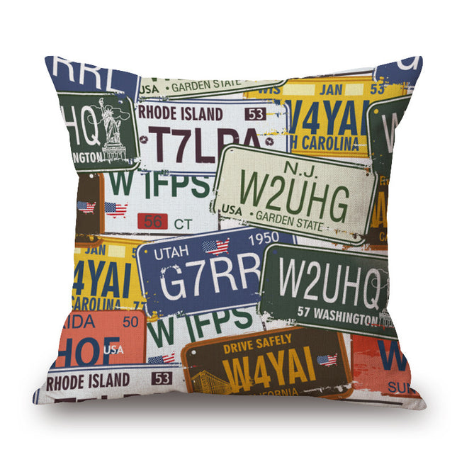 Pop Art Graphic Throw Pillow