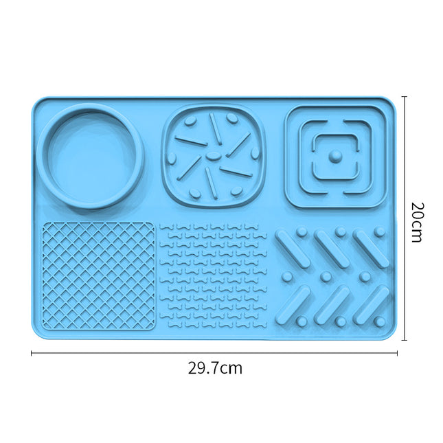 Pet Slow Feeder Lick Mat with Suction Cups