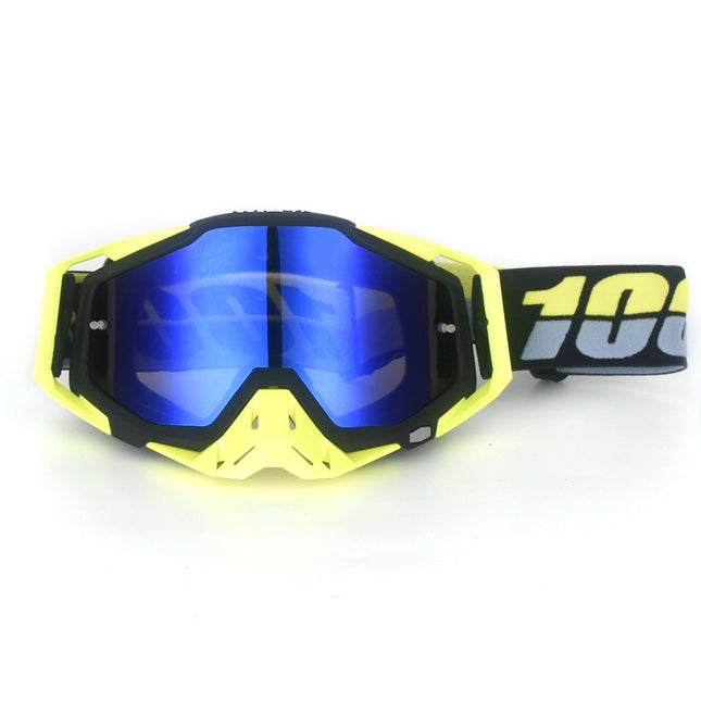Black and yellow Motorcycle Goggles