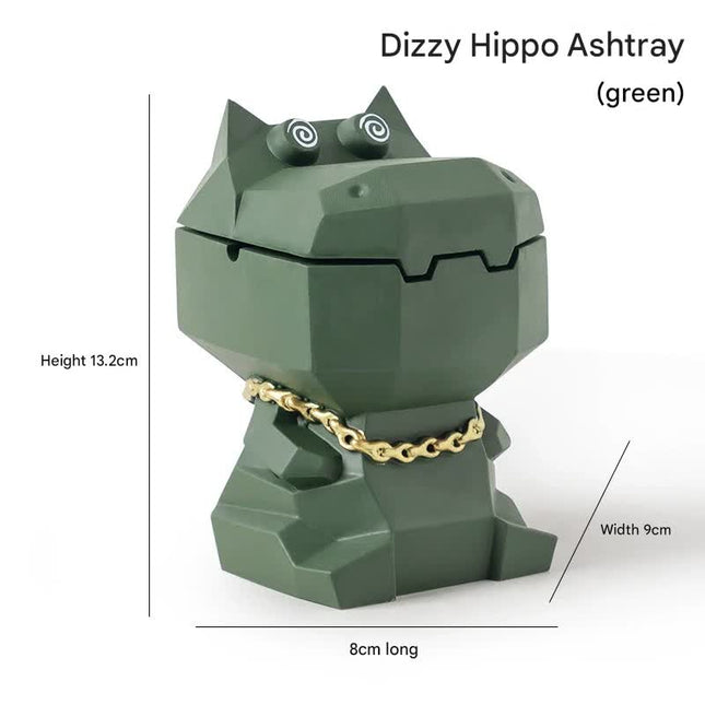 Hippo Ashtray with Lid