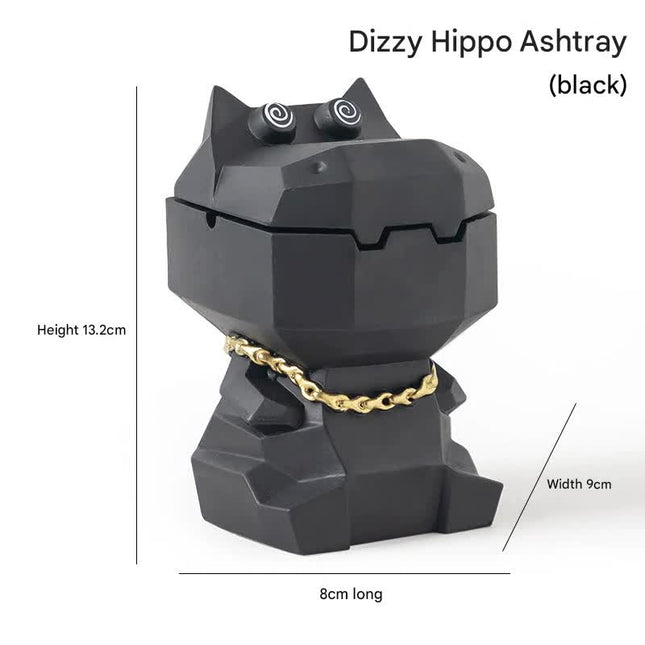 Hippo Ashtray with Lid