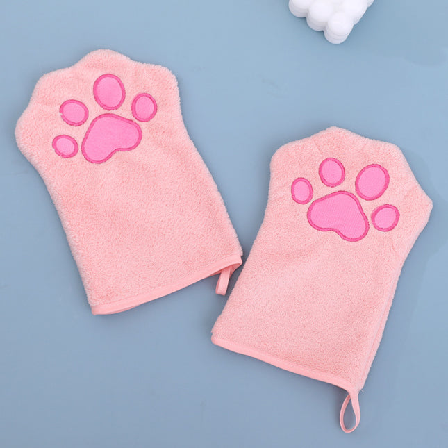 Adorable Pet Paw Grooming & Drying Mitt