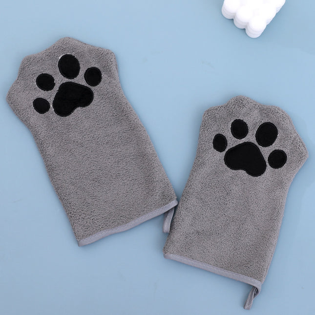 Adorable Pet Paw Grooming & Drying Mitt
